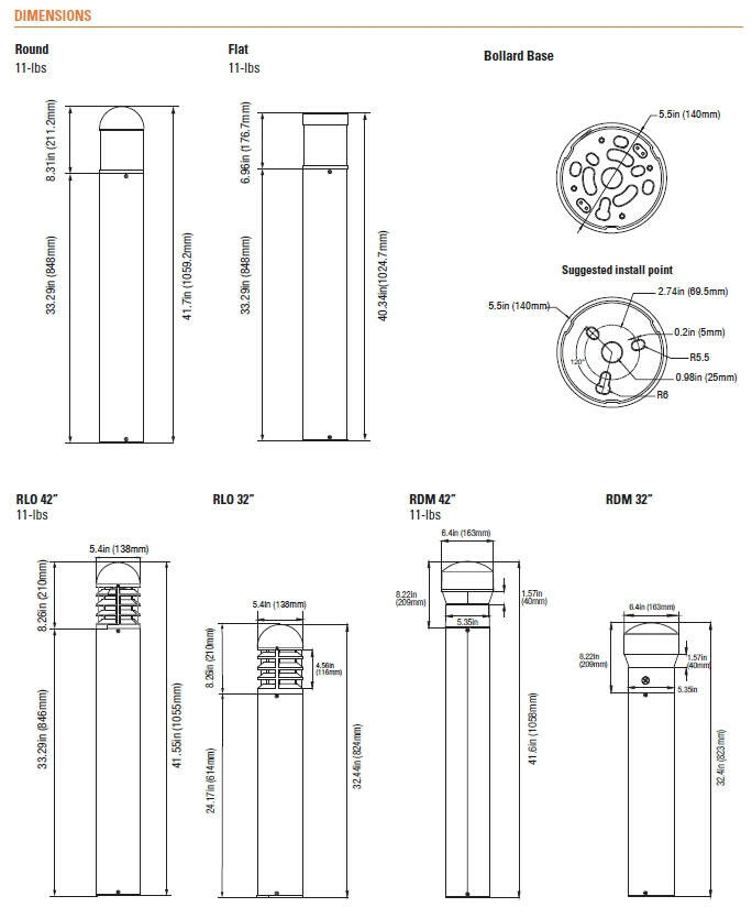 LED Pathway Light 10W/15/18W Switchable-3CCT, Photocell Included - LITESGO