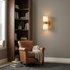Dainolite Vonda 11.5" 2-Light Wall Sconce with Faux Alabaster | Up/Down - Aged Brass 2