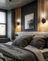 Dainolite Wand 8.5" 2-Light Wall Sconce | Up/Down - Matte Black 2