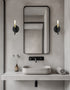 Dainolite Wand 8.5" Wall Sconce | Up Light - Matte Black & Aged Brass 2